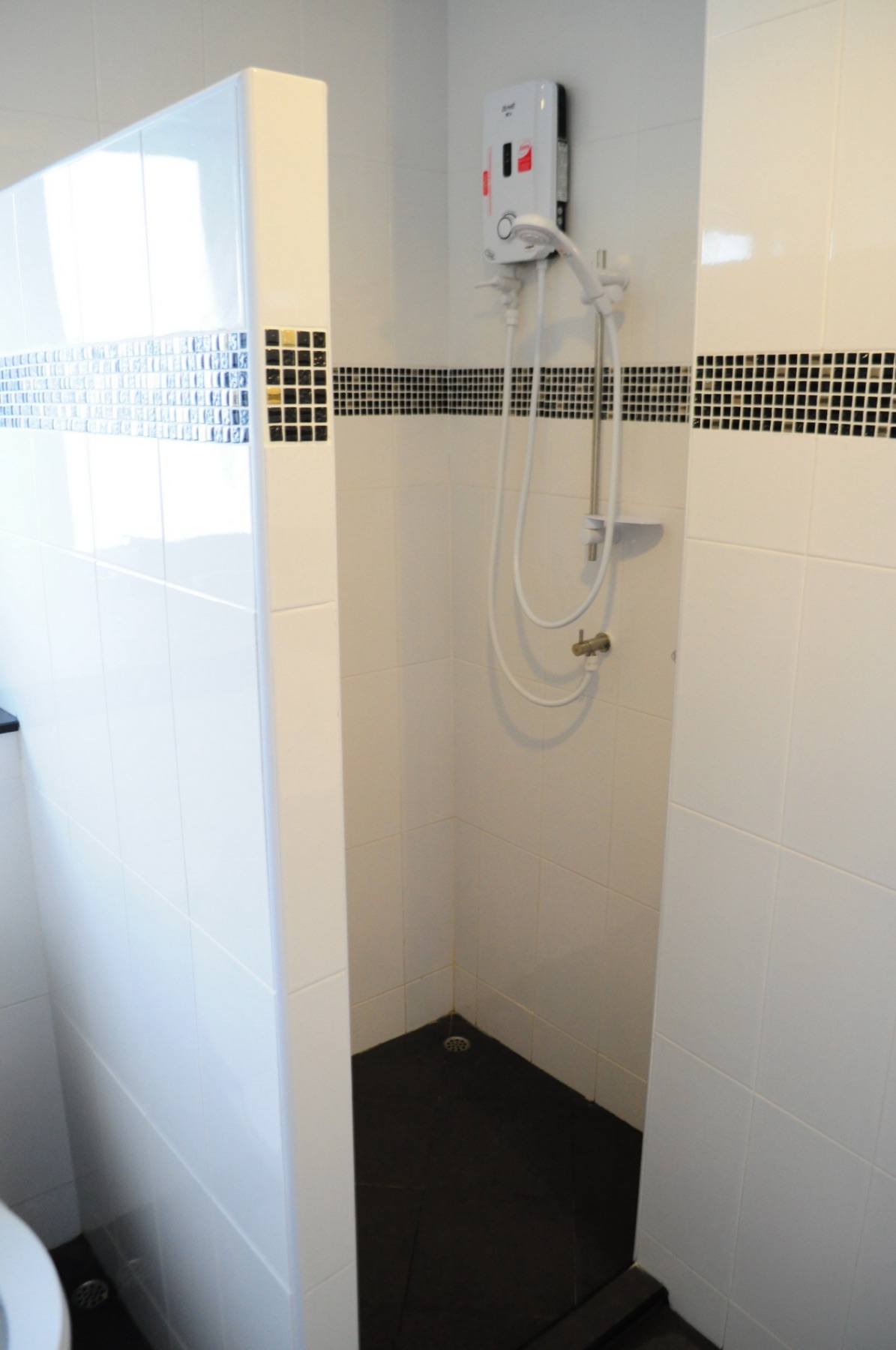 Shower area in the Loft room's private bathroom